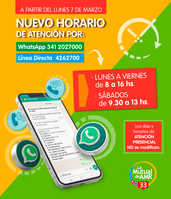 Nuevos horarios